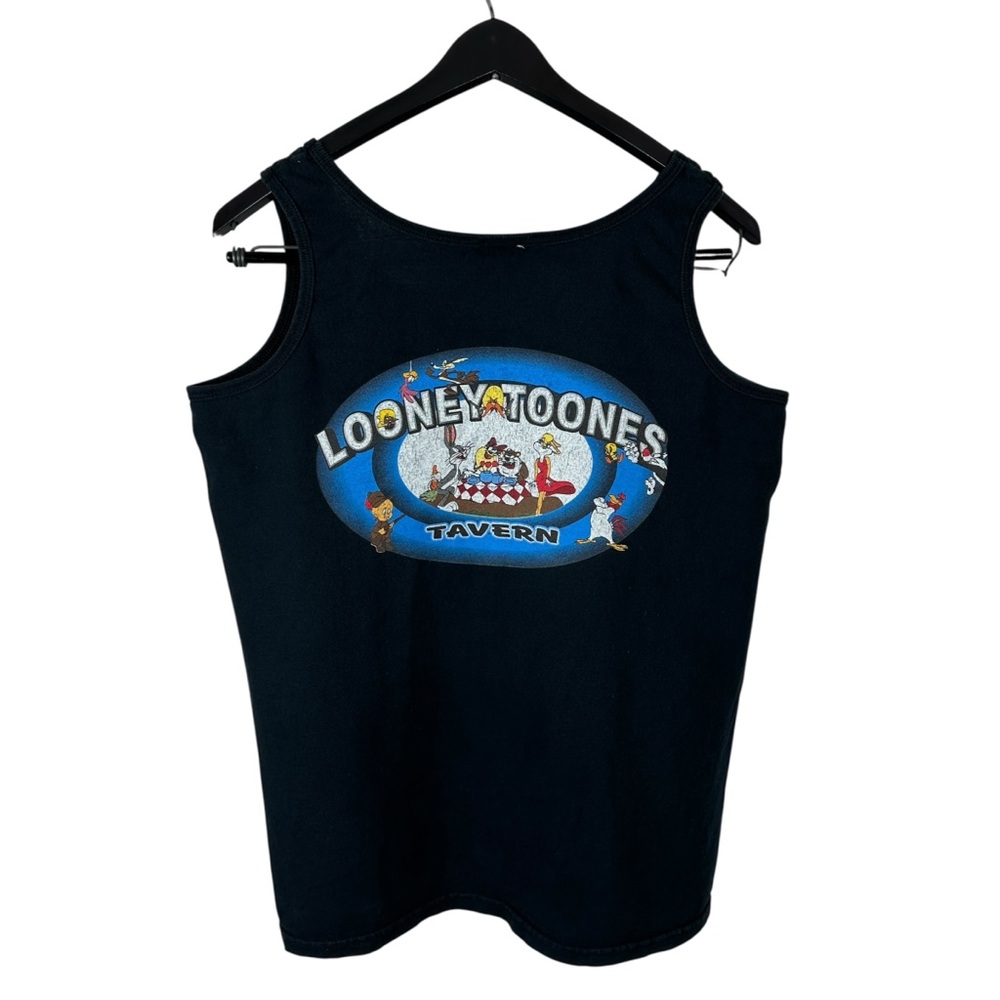 Vintage Y2K Looney Tunes Tavern Butler PA Cartoon Tank Top Shirt Size M